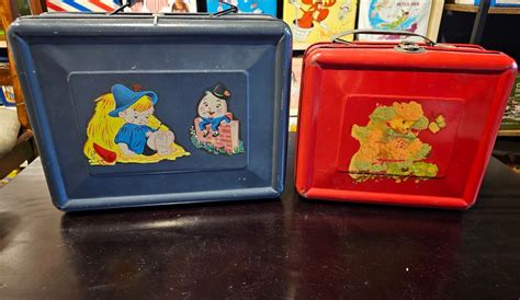 ebay metal tin chld's lunch box 1940|Collectible Metal Lunchboxes for sale .